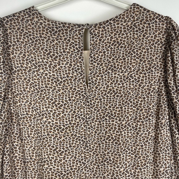 VICI Cheetah Prints 100%Rayon Mini Dress /Longline Tunic Dress 3/4Sleeve… - Picture 5 of 12